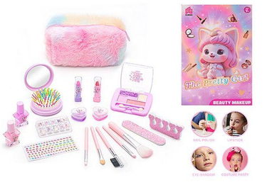 18Pcs Girls Realistic Makeup Set With Pouch